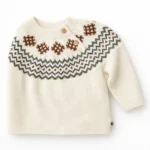 Дитячий в'язаний светр, 68 см, Молочний - Müsli - Зображення 2