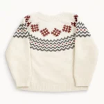 Дитячий в'язаний светр, 68 см, Молочний - Müsli - Зображення 3
