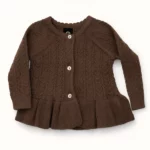 Дитяча кофта трикотажна, 68 см, Коричневий - Müsli - Зображення 2