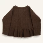 Дитяча кофта трикотажна, 68 см, Коричневий - Müsli - Зображення 3