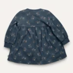 Дитяча тепла сукня на флісі, 74 см, Синій - Green Cotton - Зображення 2