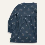 Дитяча тепла сукня на флісі, 74 см, Синій - Green Cotton - Зображення 3