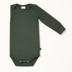 Дитячий бавовняний боді, 62 см, Хакі - Müsli - Зображення 3