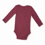 Боді дитячий бавовняний, довгий рукав, 9 міс, Бордовий - Carter’s - Зображення 2