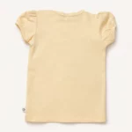 Дитяча футболка базова, для дівчинки, 86 см, Молочний - Green Cotton - Зображення 2