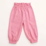 Штани дитячі для дівчинки, 86 см, Рожевий - Green Cotton