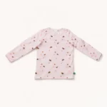 Дитячий лонгслів для дівчинки, 86 см, Рожевий - Green Cotton