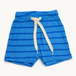 Дитячі шорти в рубчик, 74 см, Синій - Green Cotton