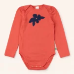 Боді дитячий довгий рукав, для дівчинки, 98 см, Червоний - Green Cotton