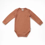 Дитячий боді довгий рукав, бавовняний, 74 см, Бежевий - Müsli