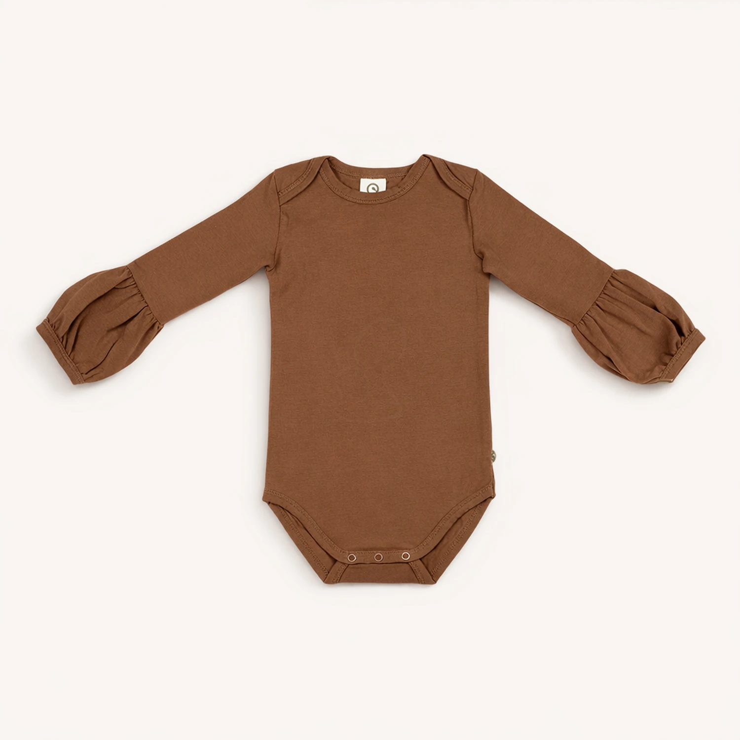 750132781-main Дитячий боді довгий рукав, боді для дівчинки, 74 см, Коричневйи - Müsli - Зображення 1