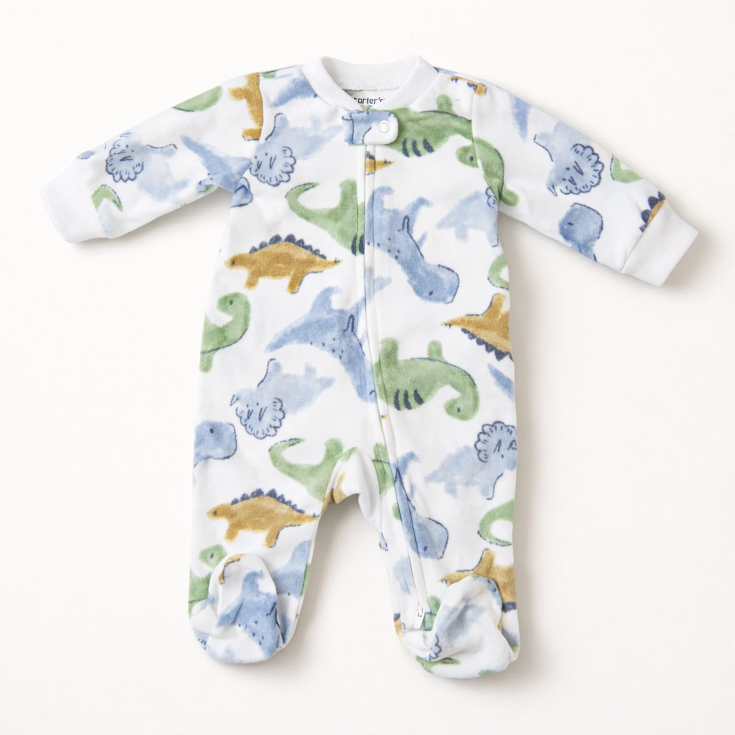 206605948-main Флісовий сліп, теплий чоловічок, 3 міс, Білий - Carter’s - Зображення 1