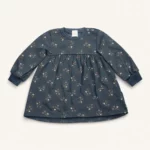 Дитяча тепла сукня на флісі, 74 см, Синій - Green Cotton