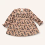 Дитяча сукня в квітах, 68 см, Бежевий - Müsli