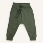 Дитячі штани бавовняні, 74 см, Темно-зелений - Müsli