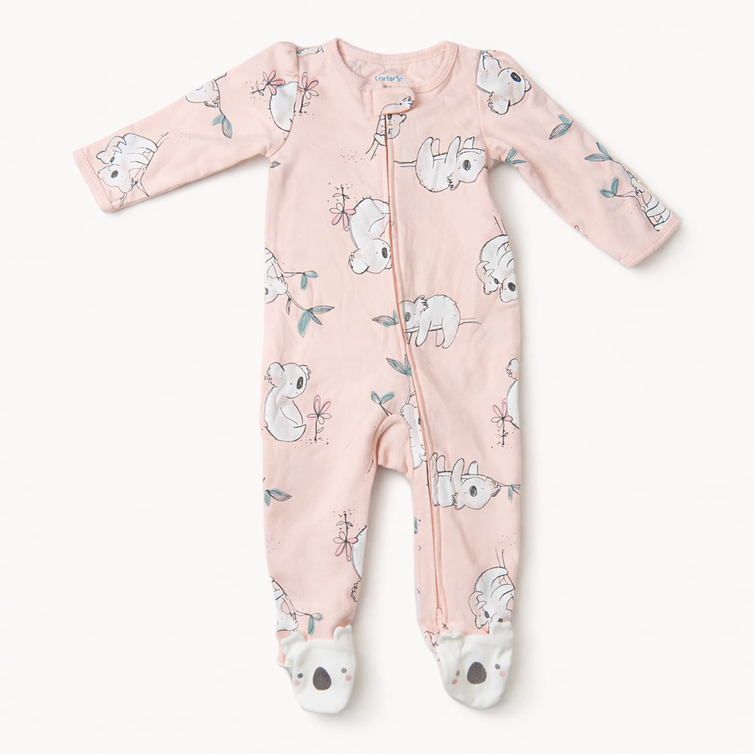 754756413-main Дитячий сліп з ніжками, бавовняний чоловічок, 9 міс, Рожевий - Carter’s - Зображення 1